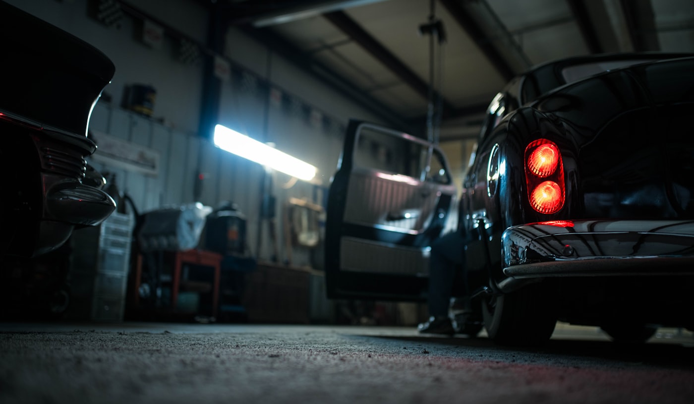 Clean, organized auto repair shop interior